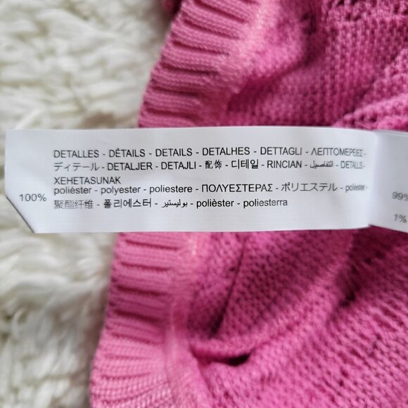 ZARA Sleeveless Ruffle Knit Tank Top Women Size L - Picture 7 of 9